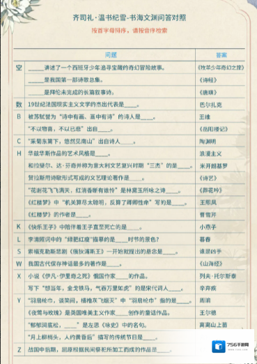 光与夜之恋温书纪雪答案是什么 全部答案一览