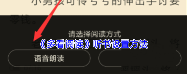 多看阅读语音朗读