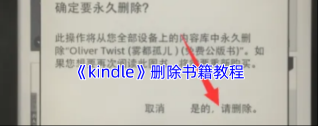 Kindle阅读删除