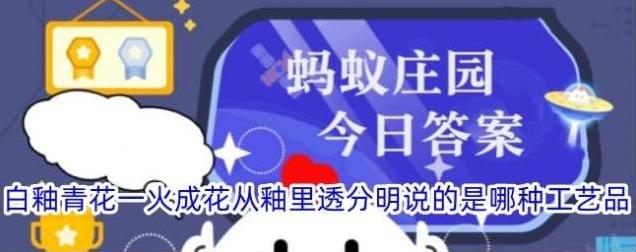 白釉青花一火成花从釉里透分明说的是哪种工艺品