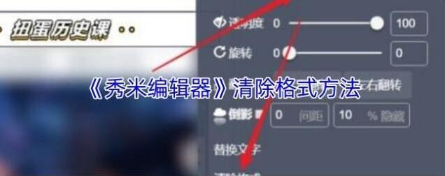 乐秀视频编辑器清除格式