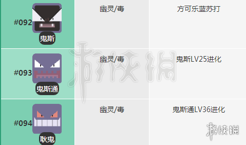 宝可梦探险寻宝鬼斯通食谱 耿鬼料理进化技能介绍