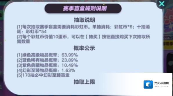 蛋仔派对盲盒保底多少钱 盲盒彩虹不需要数量