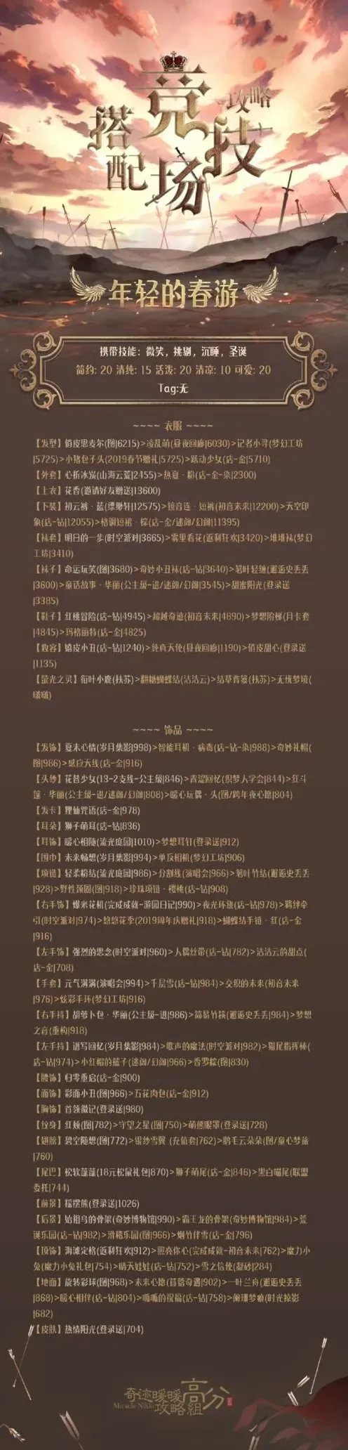 奇迹暖暖竞技场