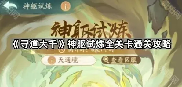寻道大千神躯试炼要点解析