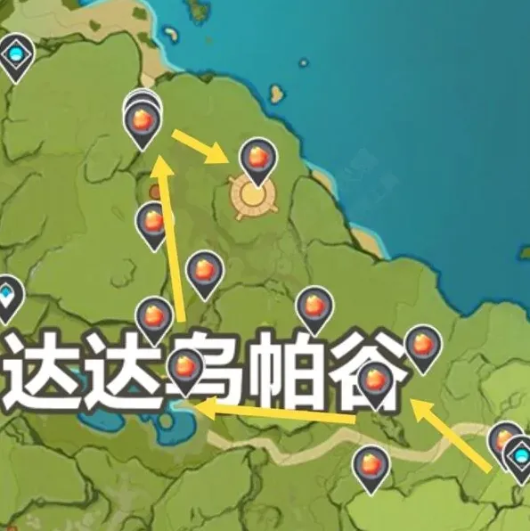 原神日落果分布图与路线推荐