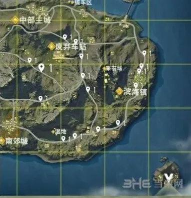 荒野行动分布