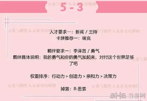 恋与制作人副本