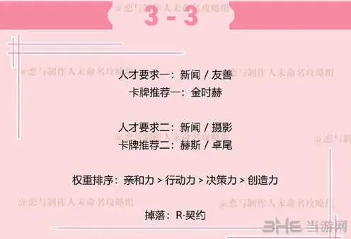 恋与制作人副本
