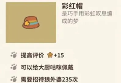 《动物餐厅》彩虹帽作用及获得技巧