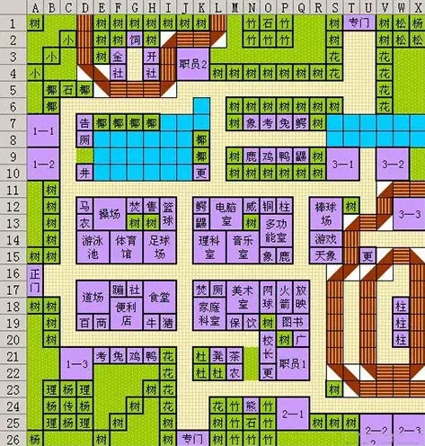 口袋学院物语布局图