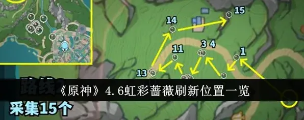 原神4.6版本虹彩蔷薇采集流程指南