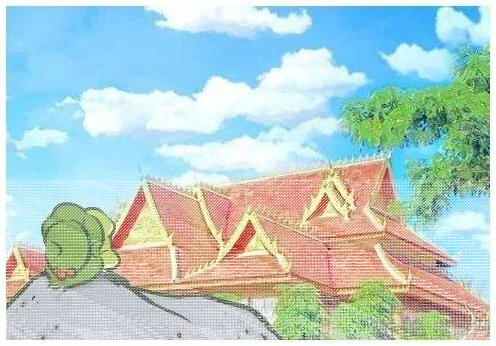旅行青蛙明信片