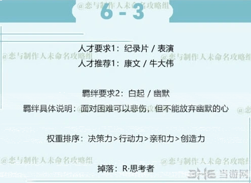 恋与制作人三星