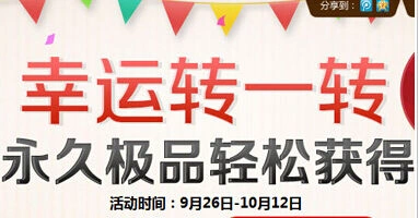 QQ飞车10月幸运转一转活动奖励介绍