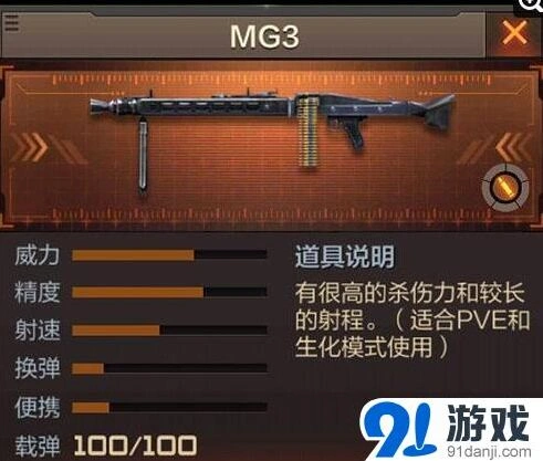 穿越火线手游MG3永久版价格与游戏技巧详解