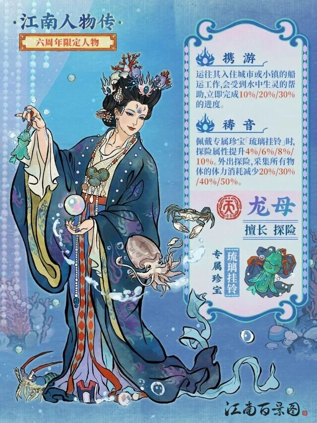 江南百景图六周年限定人物龙母攻略