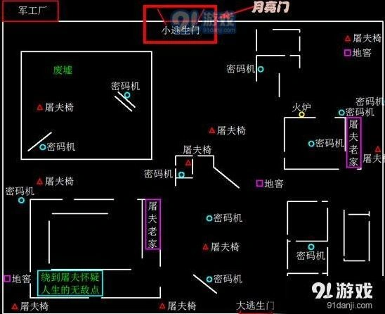 第五人格全地图逃生门分布指南