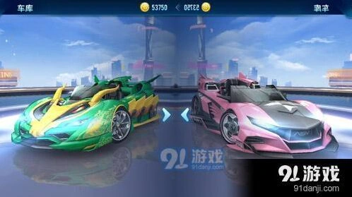 QQ飞车手游龙影粉色风暴对比介绍