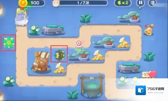 保卫萝卜4阿波道长第10关通关攻略