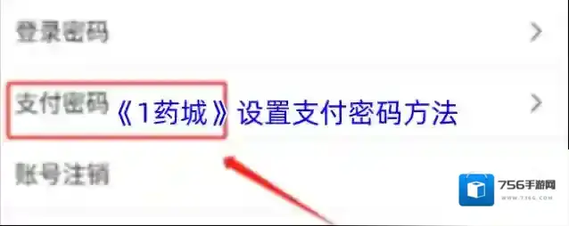 《1药城》设置支付密码方法