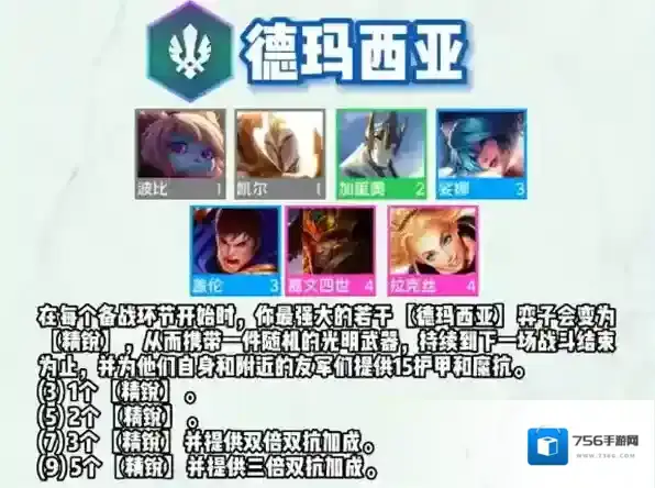 云顶之弈s9德玛西亚羁绊效果一览