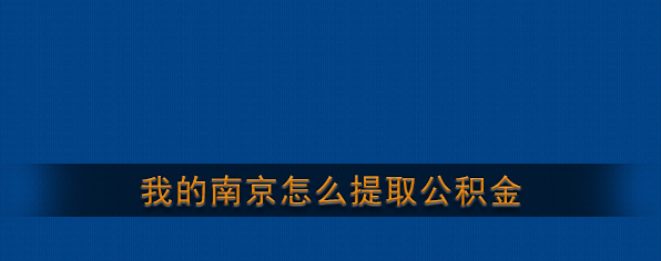 我的南京提取