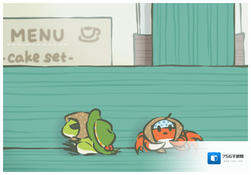 旅行青蛙绿色长椅明信片介绍 绿色长椅图鉴